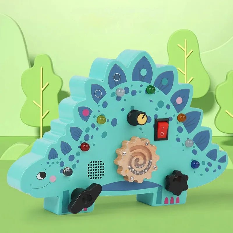 Tableau Montessori - BusyBoardCircuit™ - Stégosaure - Developpement Bebe